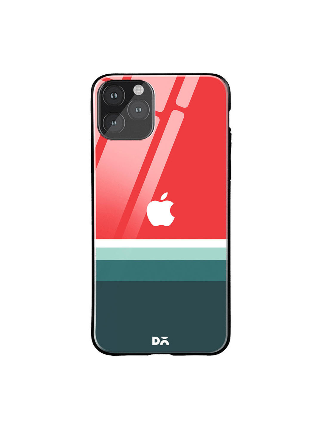 

DailyObjects Green & Red Colourblocked iPhone 11 Pro Max Glass Case