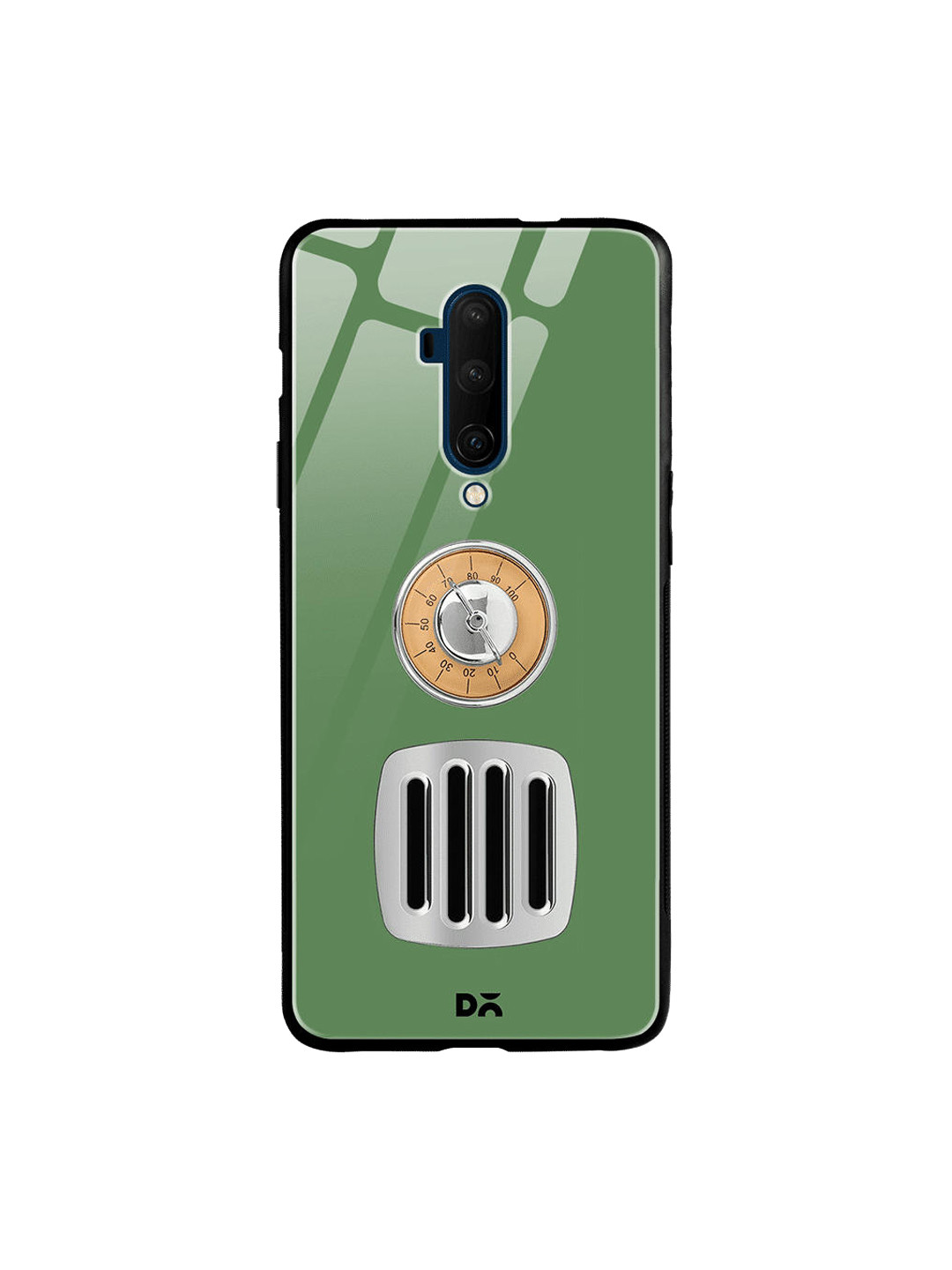 

DailyObjects Green & Brown Radio OnePlus 7T Pro Glass Case