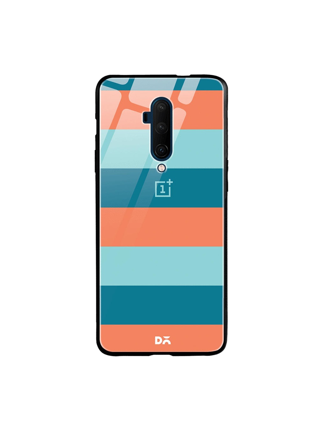 

DailyObjects Teal Blue & Orange Sumer Lines OnePlus 7T Pro Glass Case