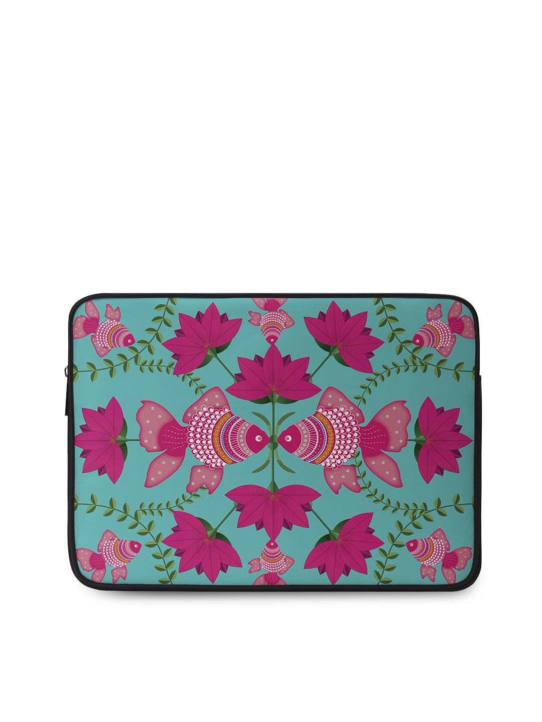 

DailyObjects Unisex Green & Pink Printed 11 Inch Laptop Sleeve