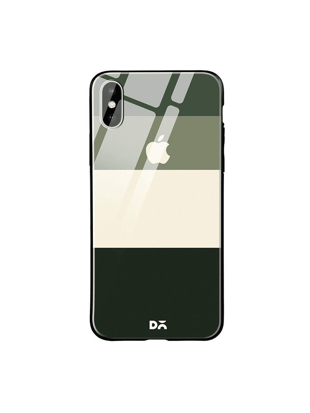

DailyObjects Green & Beige Green Quad iPhone XS Max Glass Case