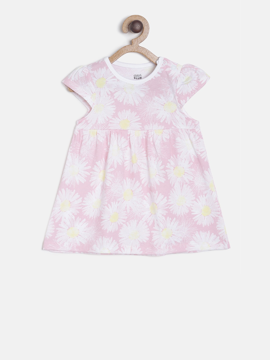 

MINI KLUB Girls Pink Printed A-Line Dress