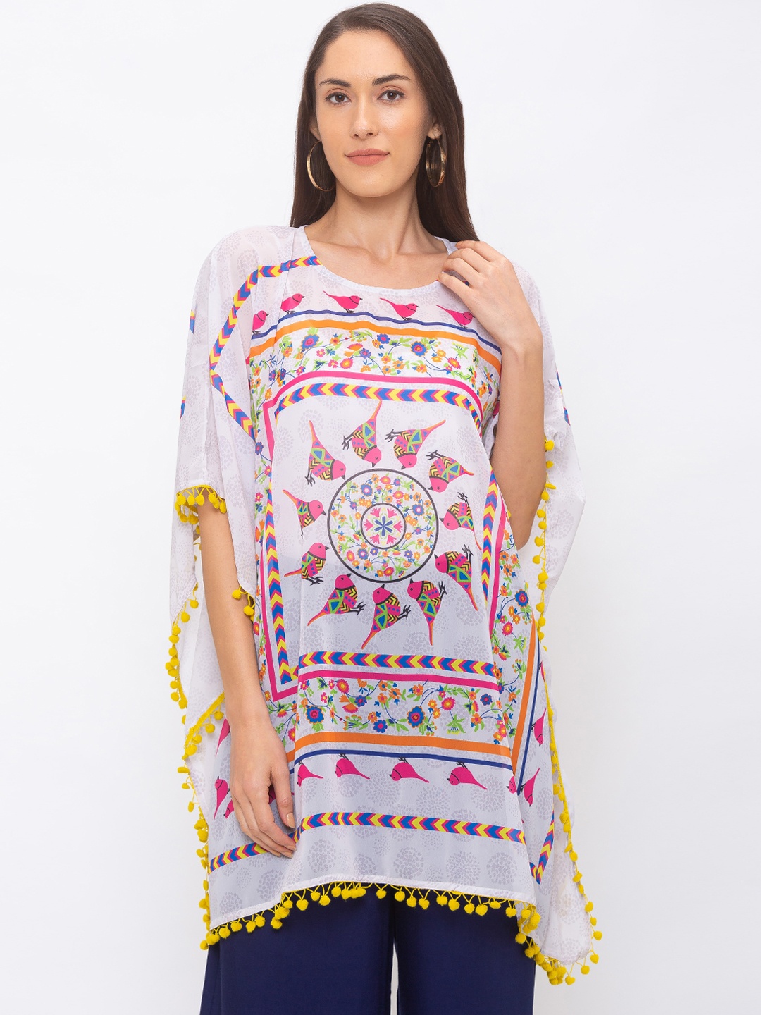 

Globus Women Multicoloured Printed Kaftan Top, Multi
