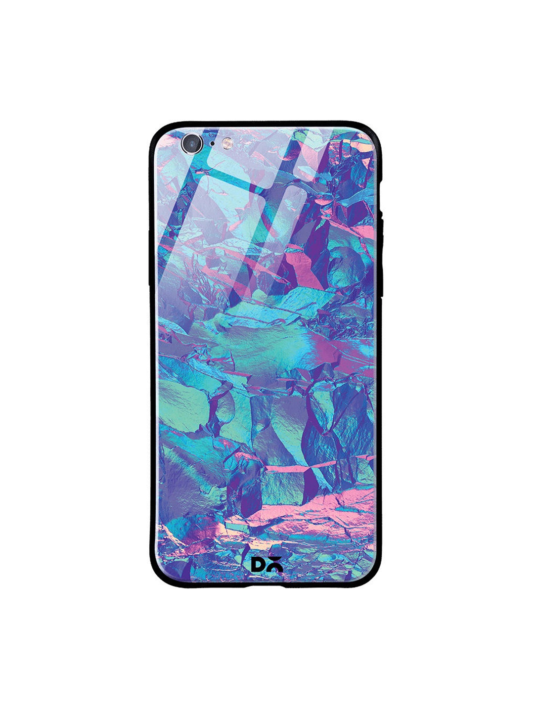

DailyObjects Blue & Pink Frosted Holo Stone iPhone 6 Glass Case