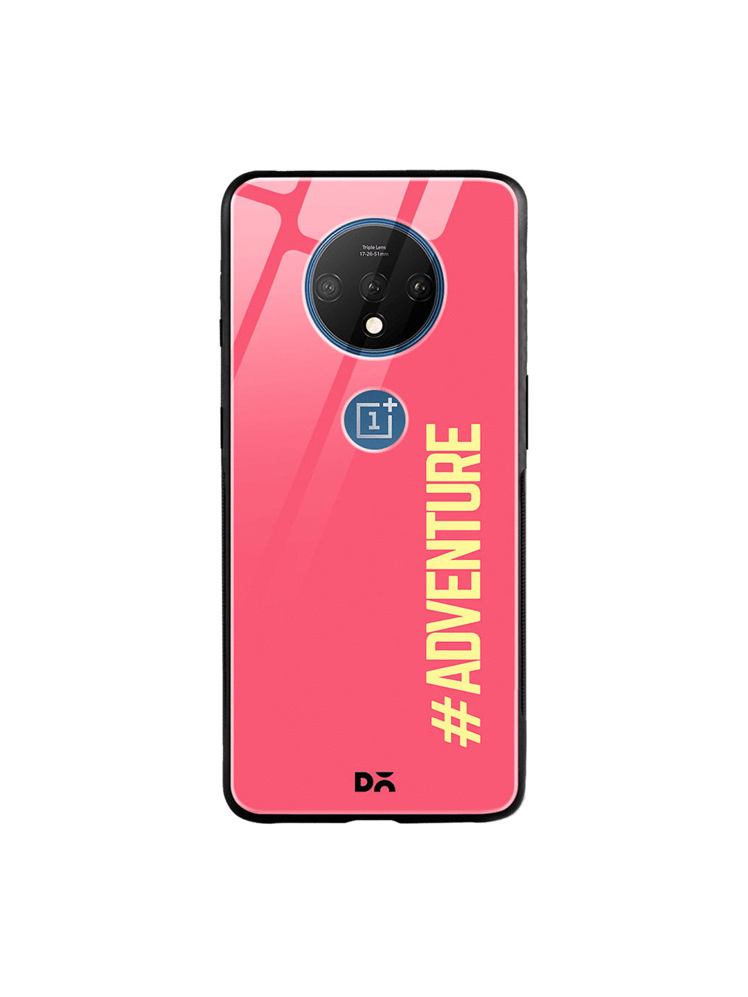 

DailyObjects Pink & Yellow Adventurous OnePlus 7T Glass Case