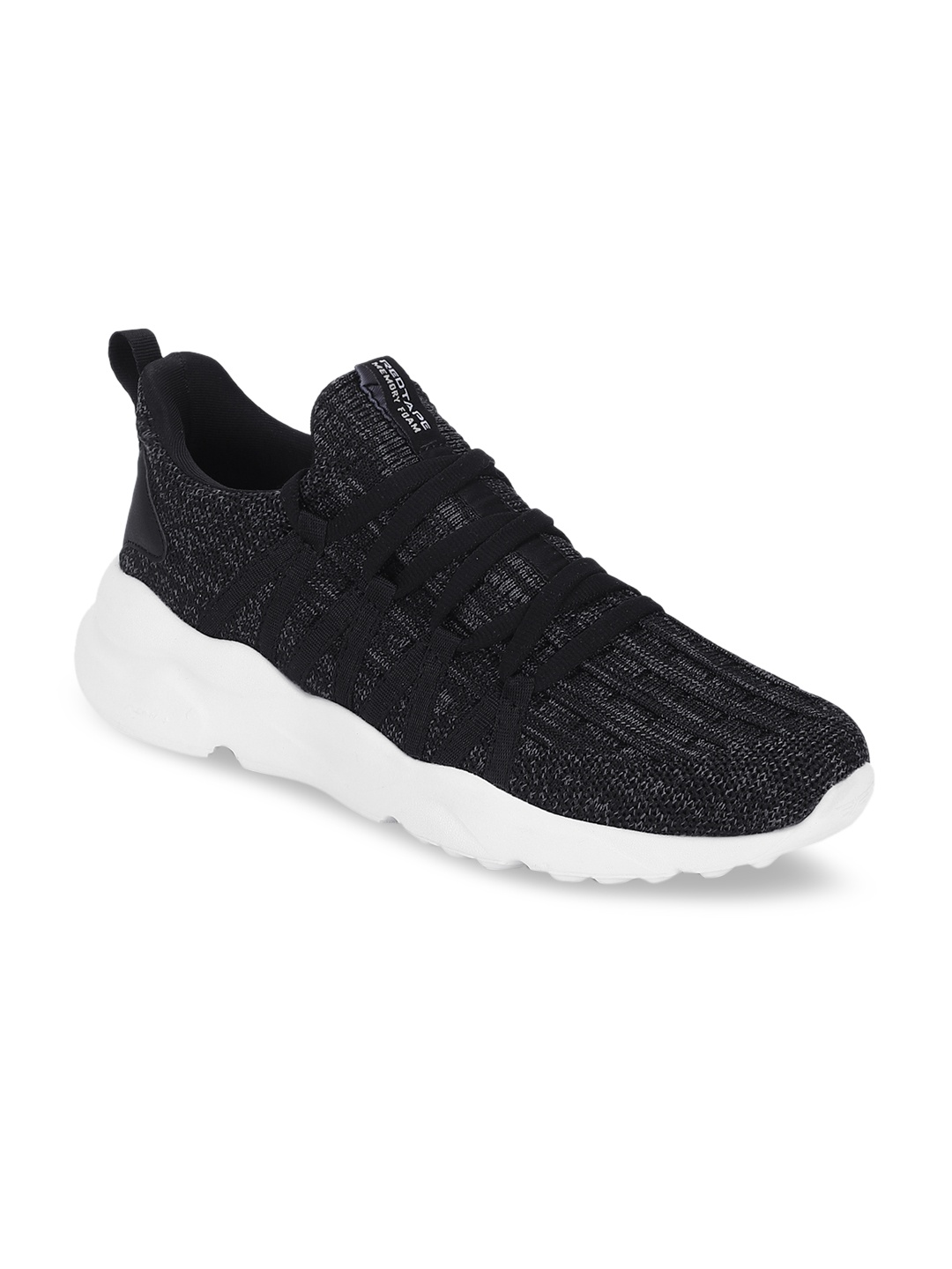 

Red Tape Women Black Mesh Mid-Top Walking Shoes