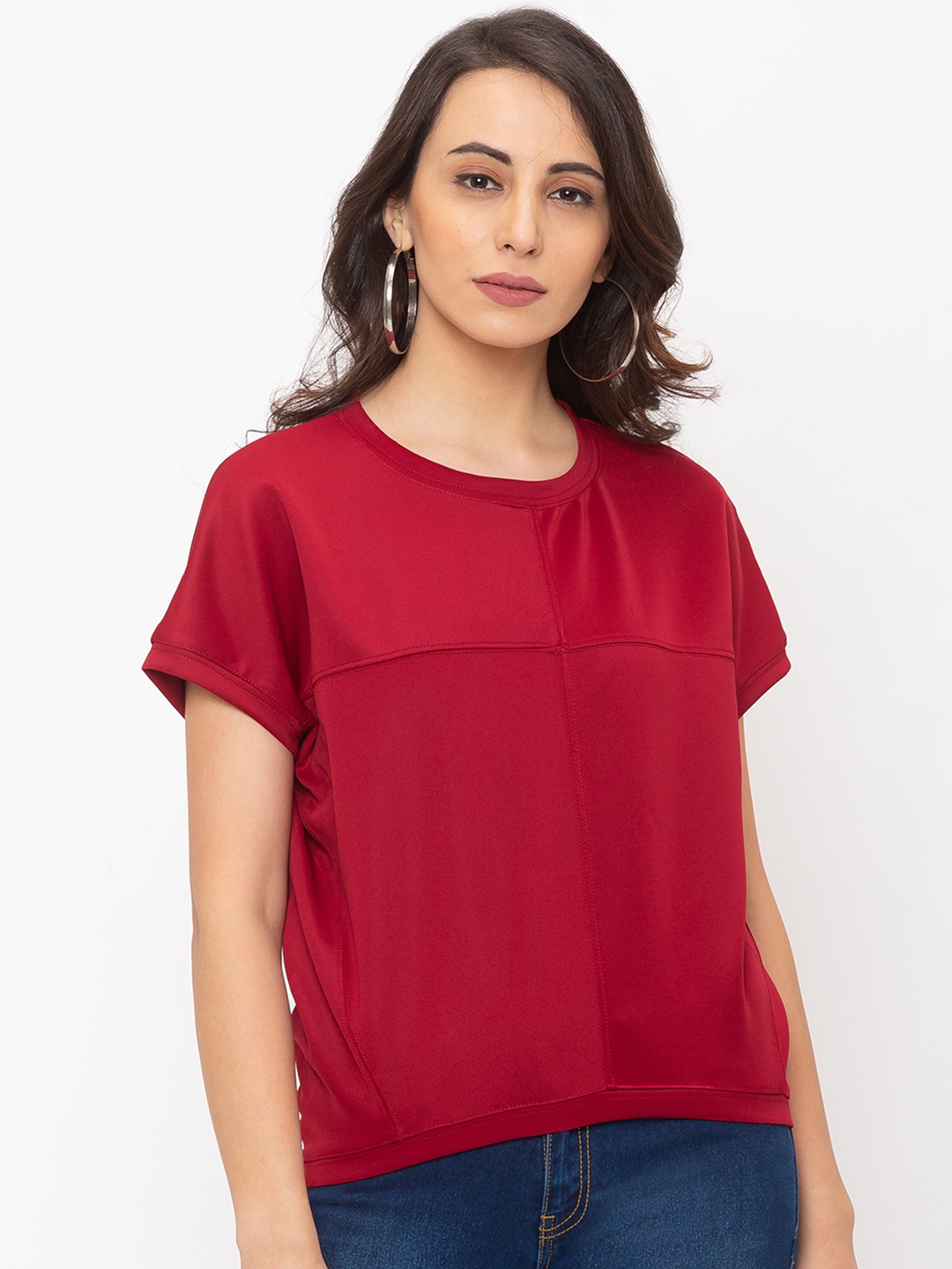

Globus Women Red Solid Top