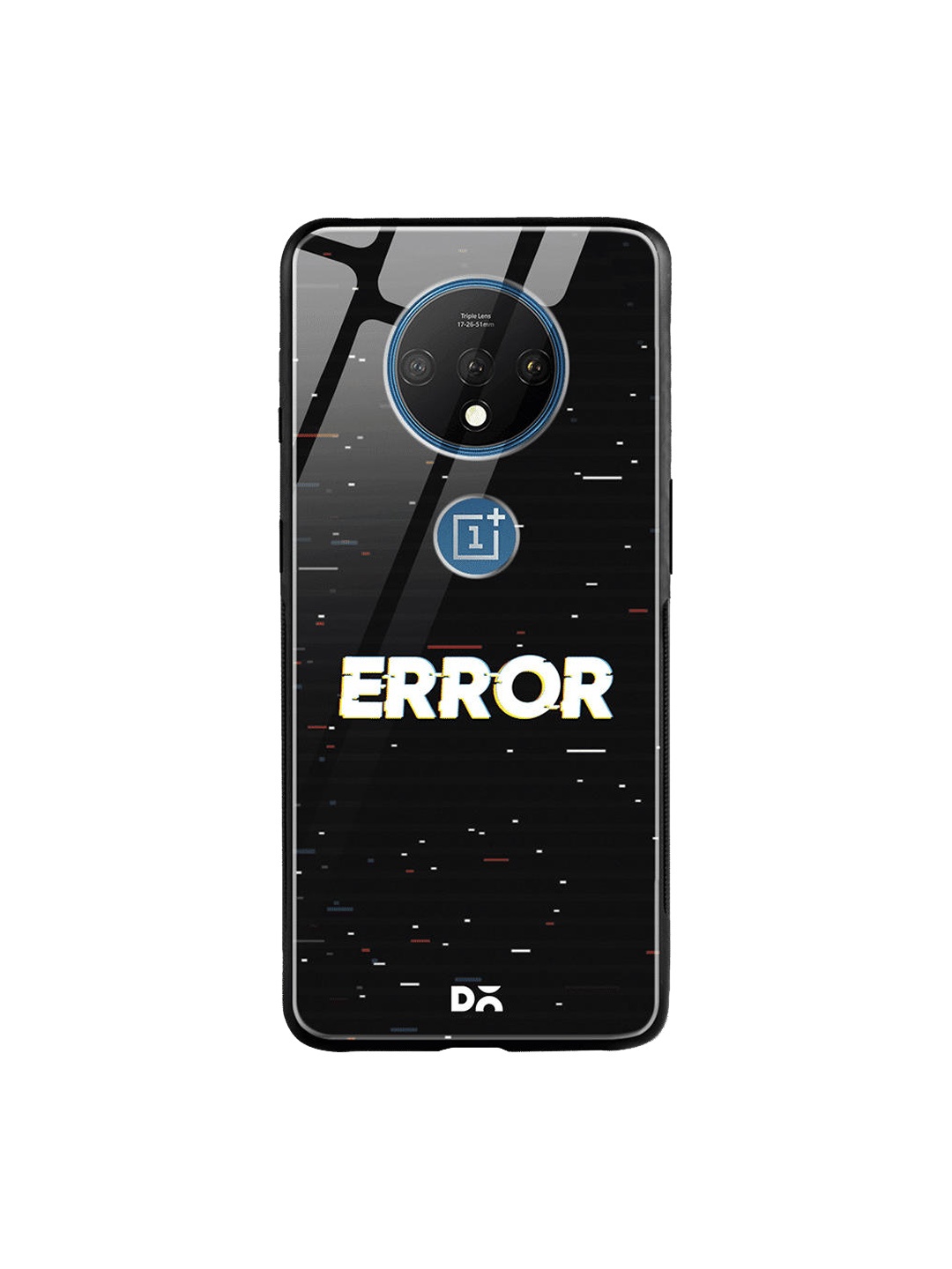 

DailyObjects Black & White System Error OnePlus 7T Glass Case