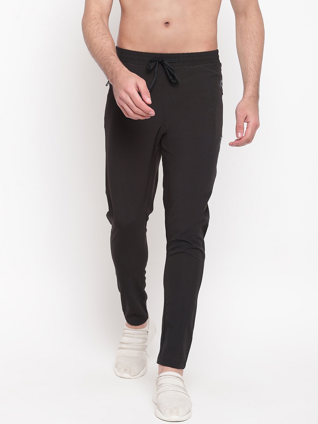 

SAPPER Men Black Solid Slim-Fit Sportswear Track Pants