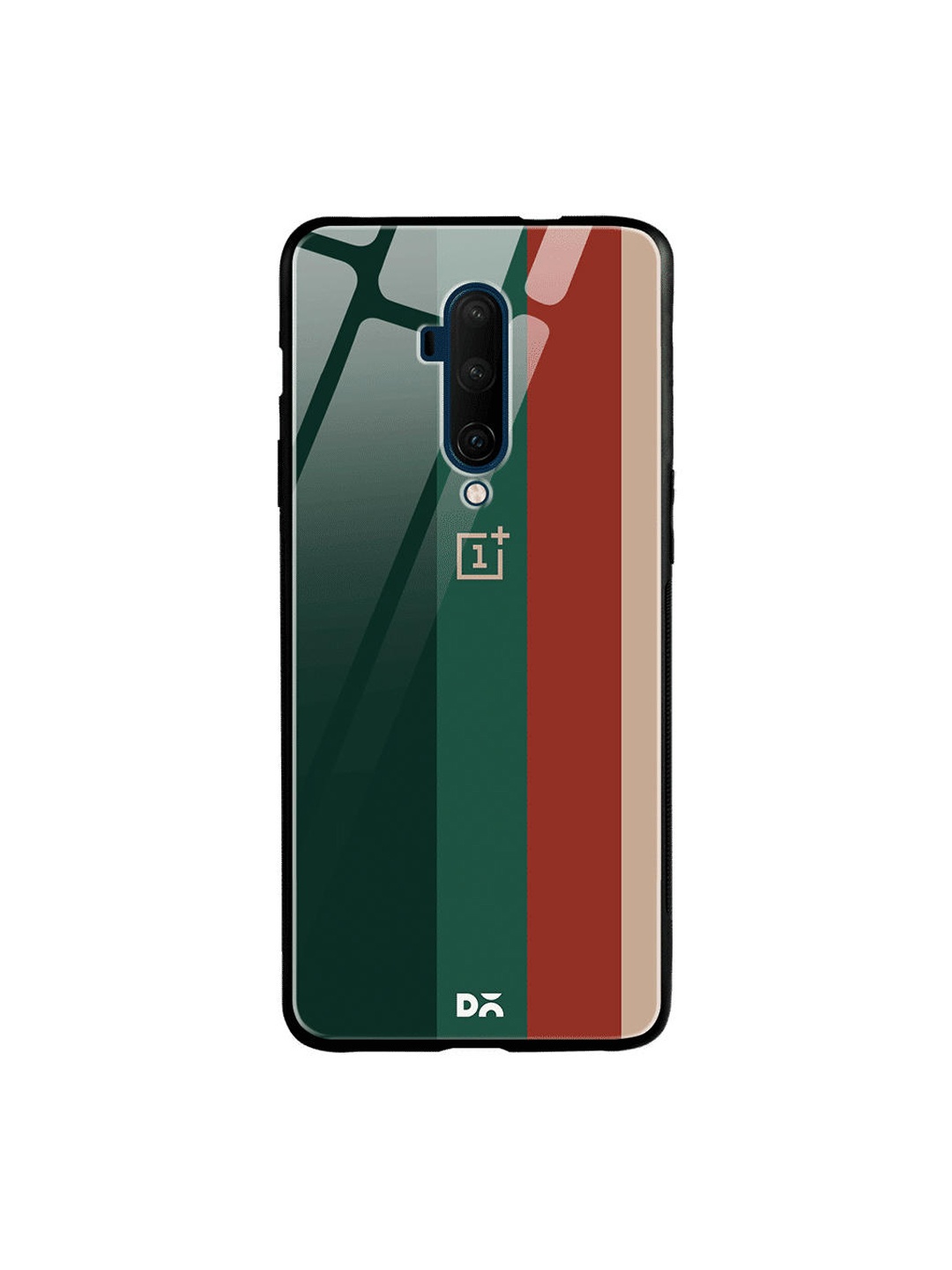 

DailyObjects Green & Red Vertical OnePlus 7T Pro Glass Case
