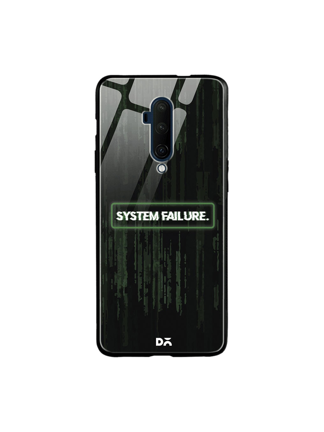 

DailyObjects Black & White System Failure OnePlus 7T Pro Glass Case