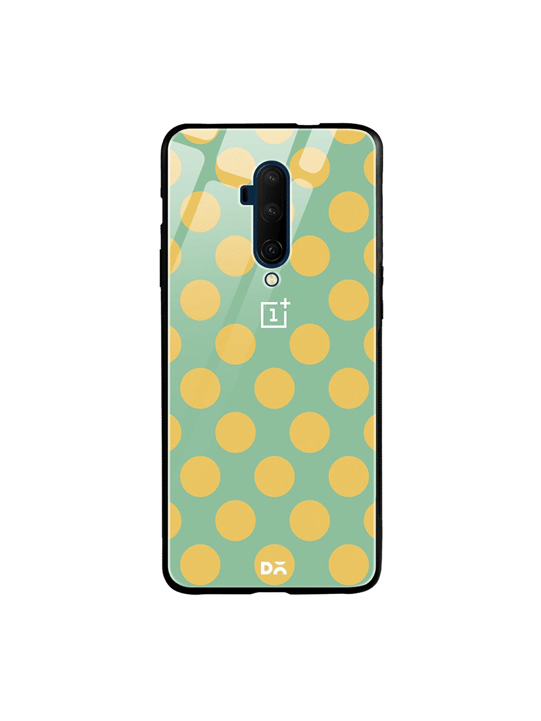 

DailyObjects Green & Yellow Polka OnePlus 7T Pro Glass Case