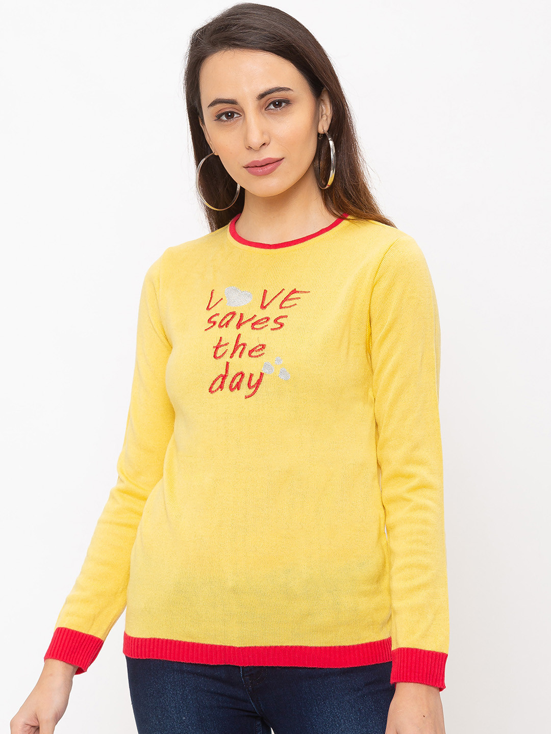 

Globus Women Yellow Printed Pure Cotton Top