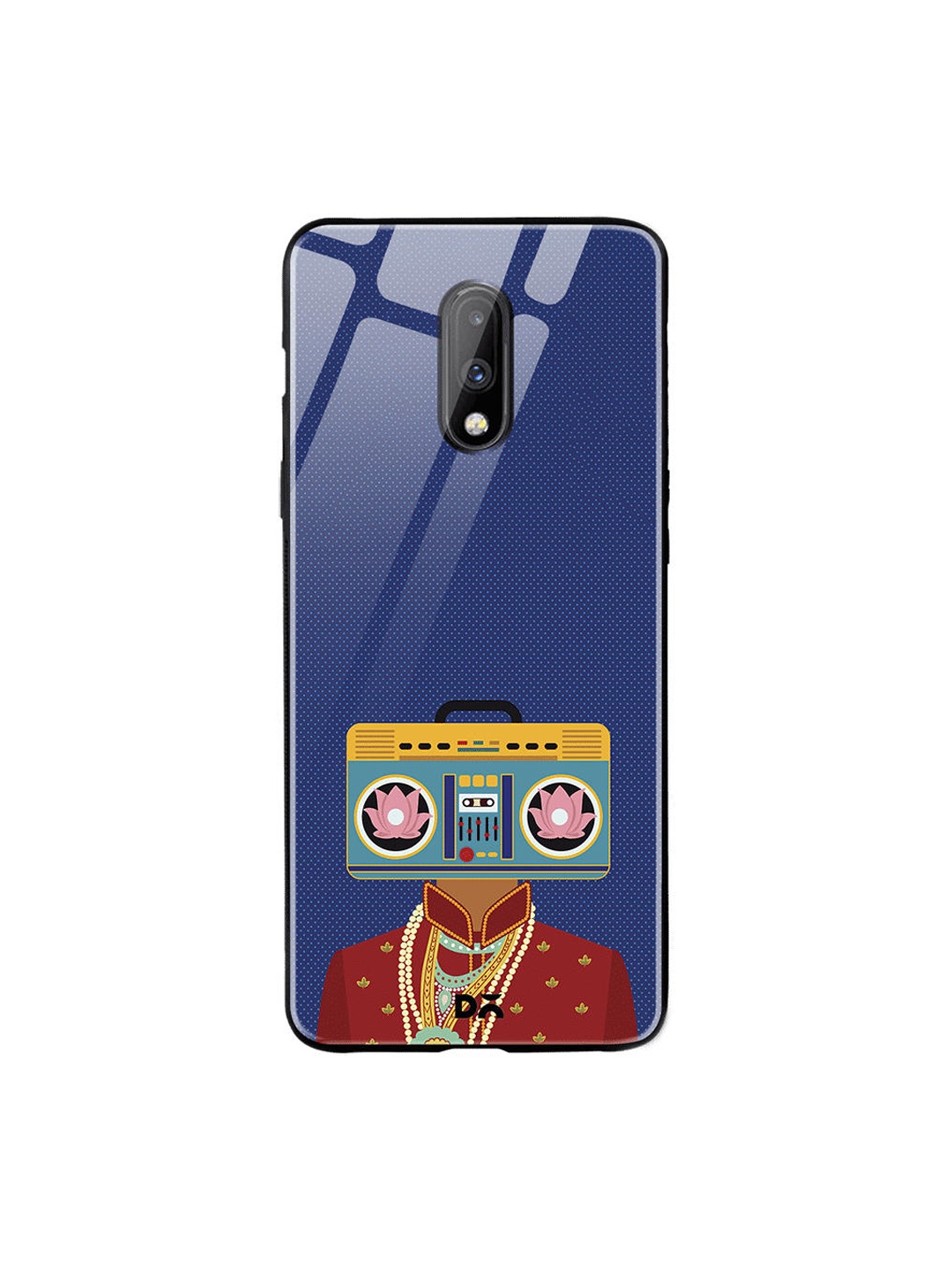 

DailyObjects Blue & Red Bass Rani OnePlus 7 Glass Case