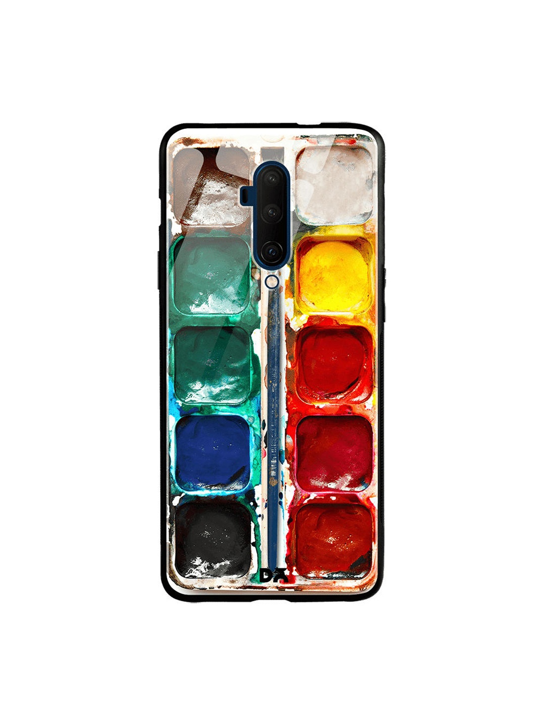 

DailyObjects Green & Red Water Color Palette OnePlus 7T Pro Glass Case