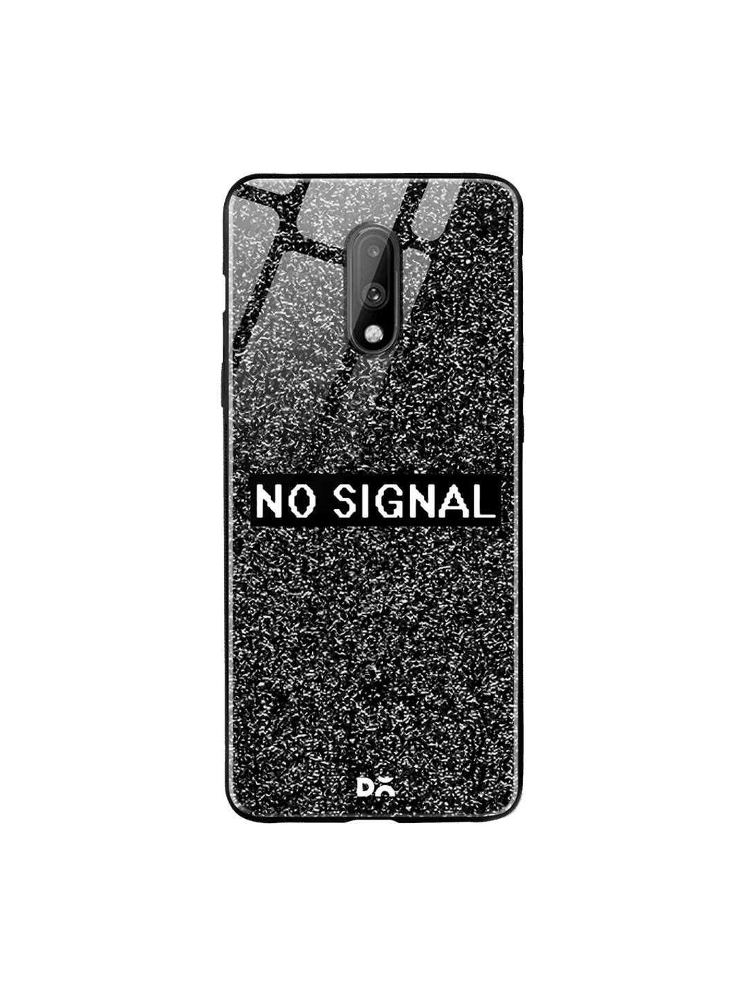 

DailyObjects Black & White No Signal OnePlus 7 Glass Case