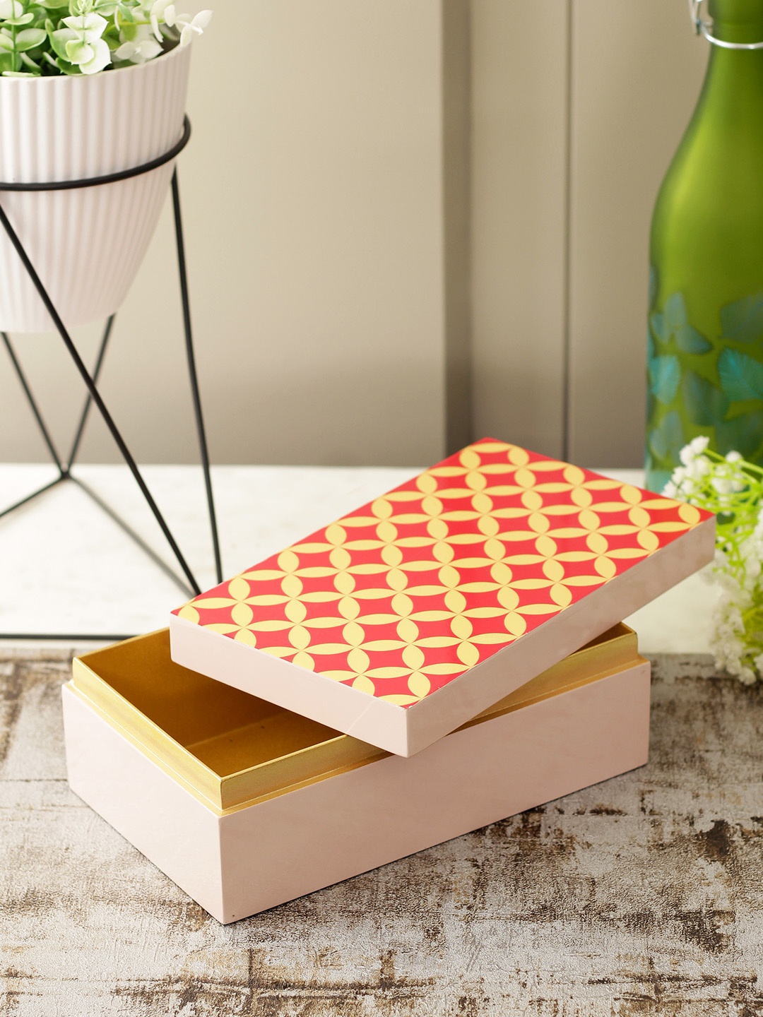 

HomeTown Orange & Yellow Groot Blush Bamboo Accent