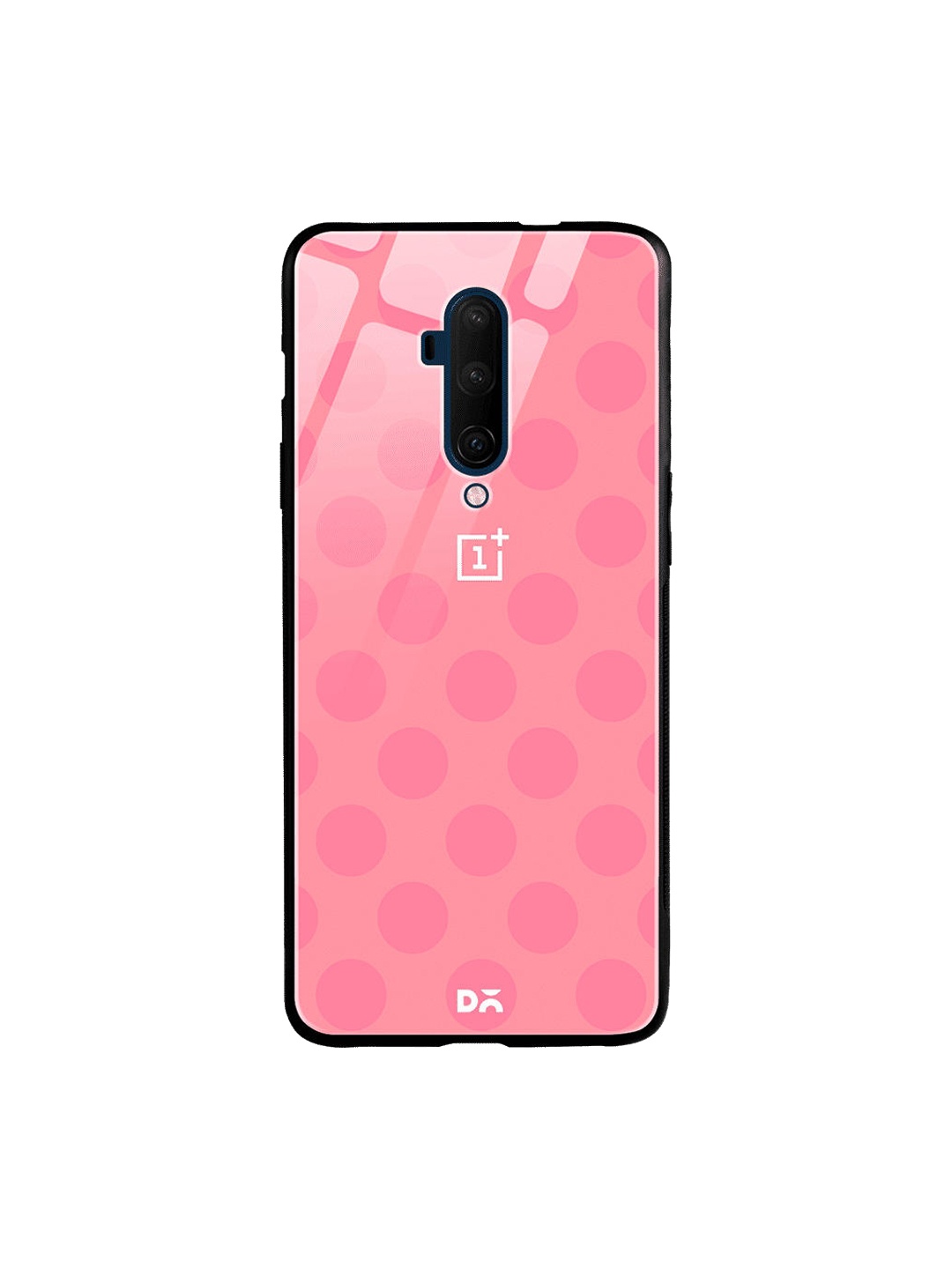 

DailyObjects Pink Polka OnePlus 7T Pro Glass Case