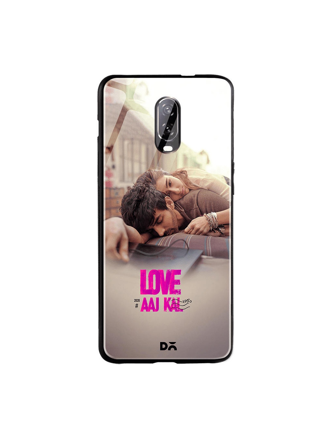 

DailyObjects Taupe & Pink Love Aaj Kal OnePlus 6T Glass Cover