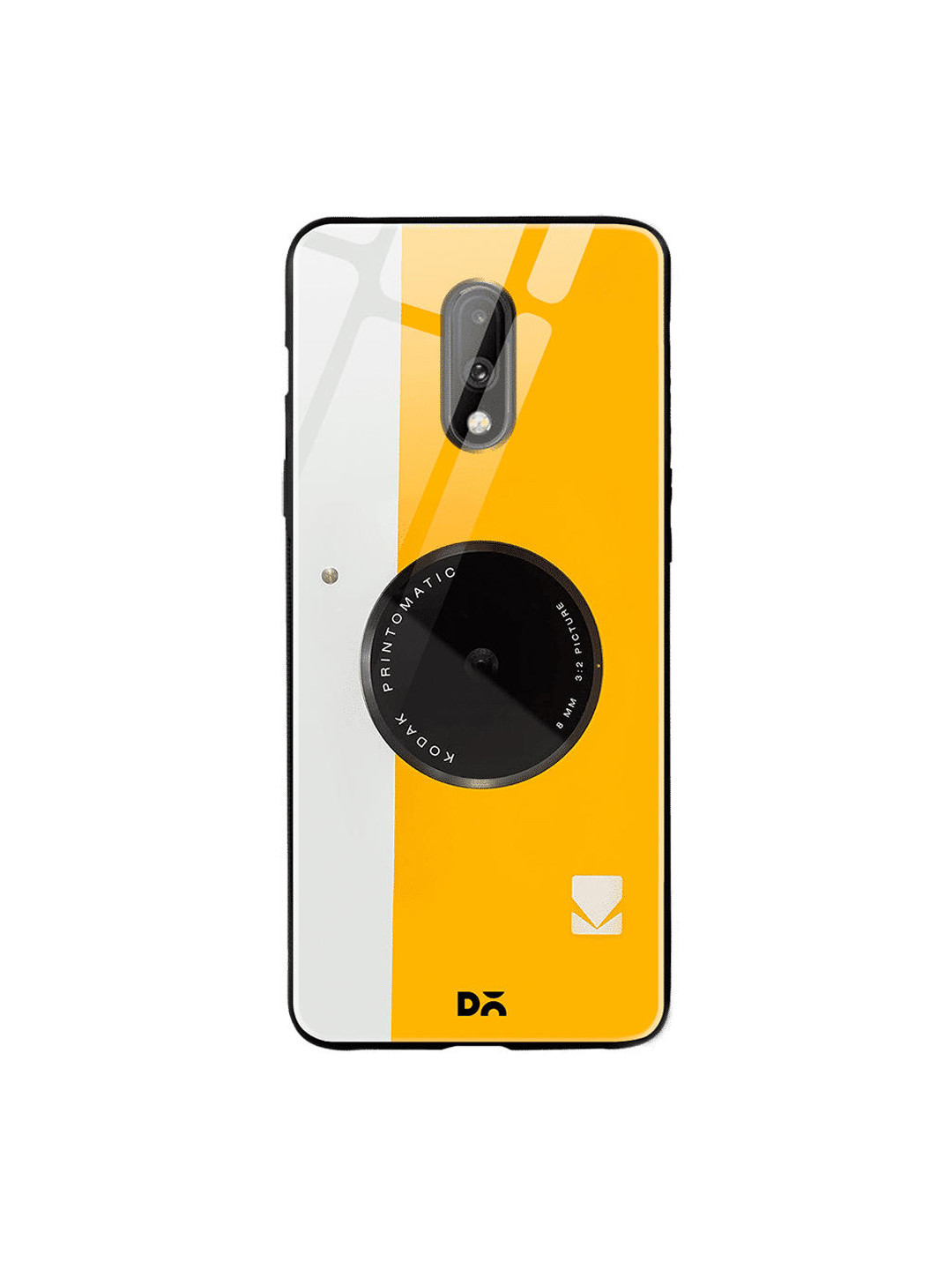 

DailyObjects Yellow & Grey Kodak OnePlus 7 Glass Case