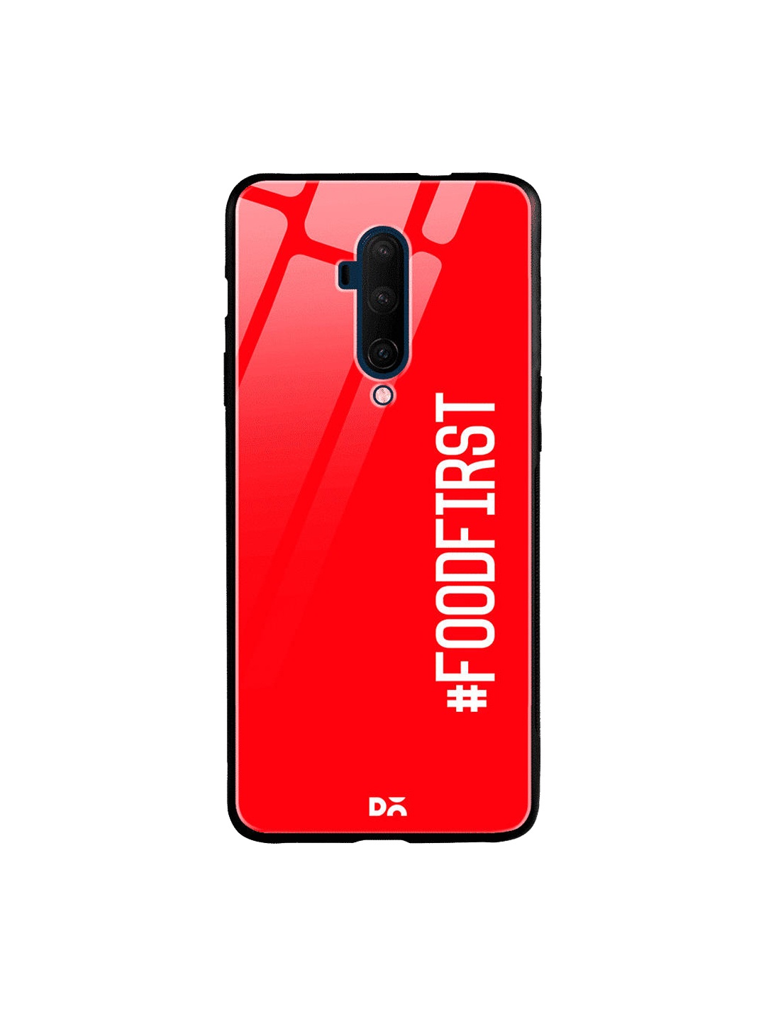 

DailyObjects Red & White Food First OnePlus 7 Pro Glass Case