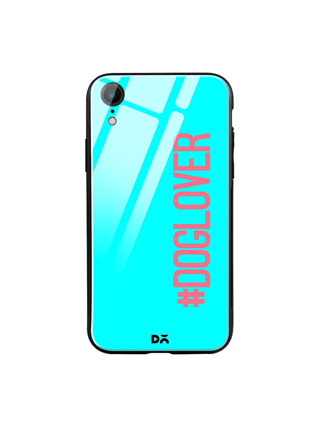 

DailyObjects Turquoise Blue & Pink Dog Lover iPhone XR Glass Case