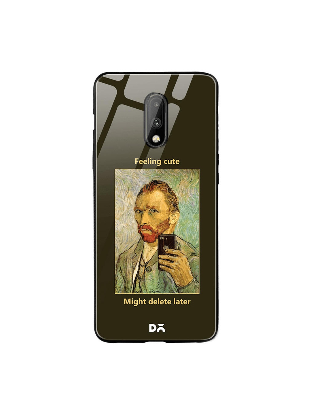DailyObjects Black & Green Feeling Cute OnePlus 7 Glass Case