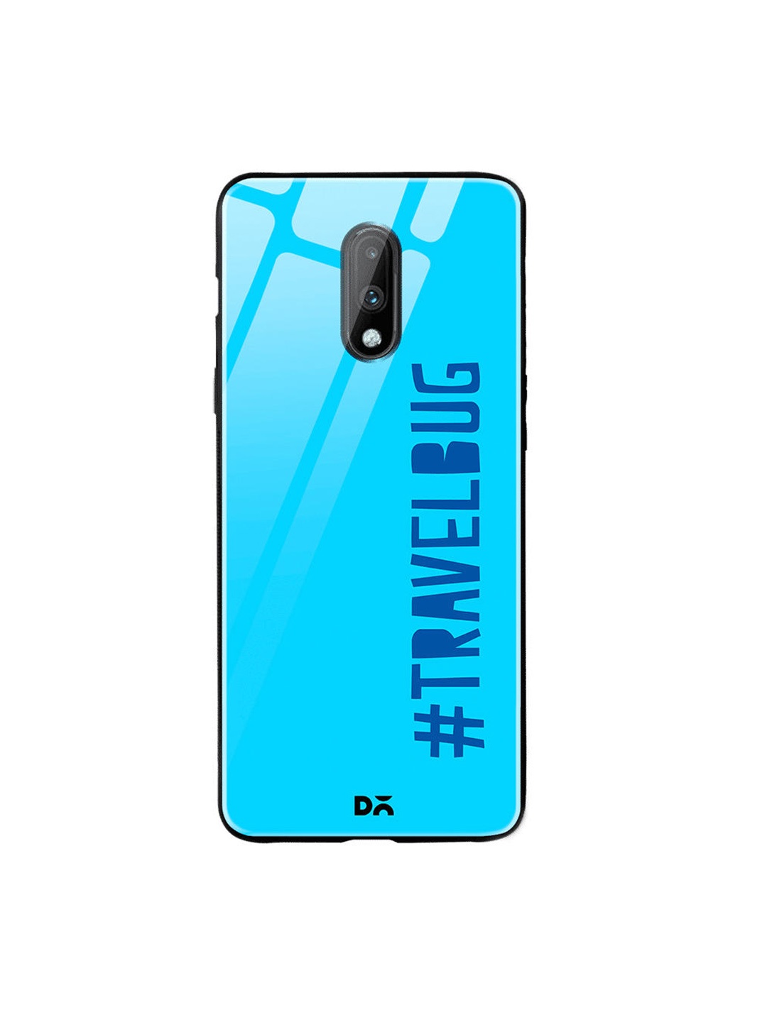 

DailyObjects Blue Travel Bug OnePlus 7 Glass Case
