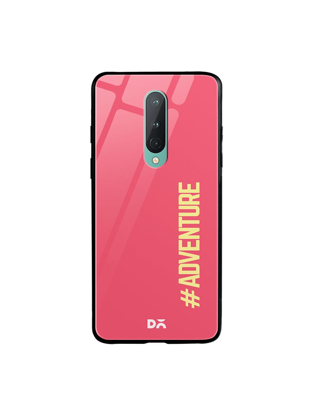 DailyObjects Pink & Yellow Adventurous OnePlus 8 Glass Cover
