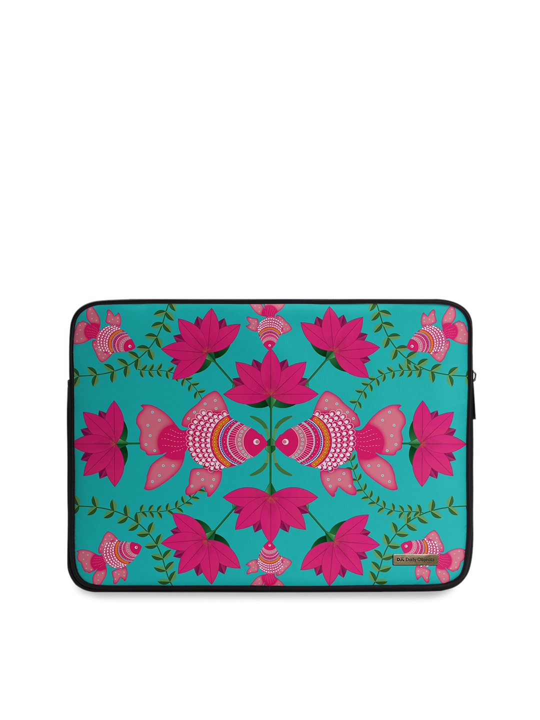 

DailyObjects Unisex Blue & Pink Printed Laptop Sleeve