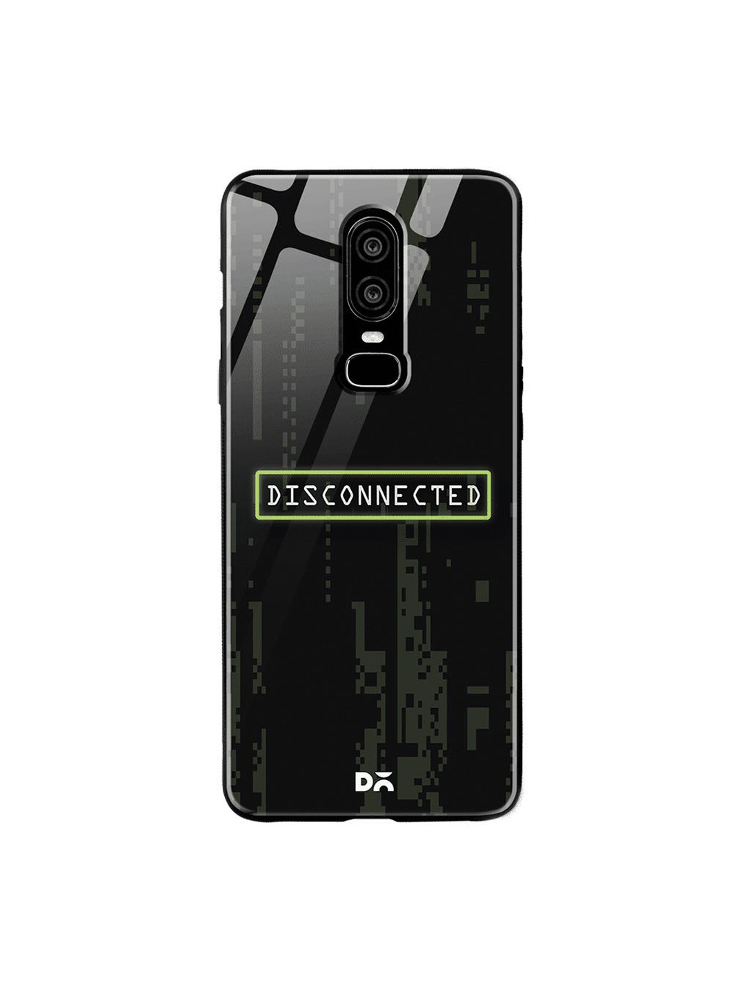 

DailyObjects Black & White Disconnected OnePlus 6 Glass Cover