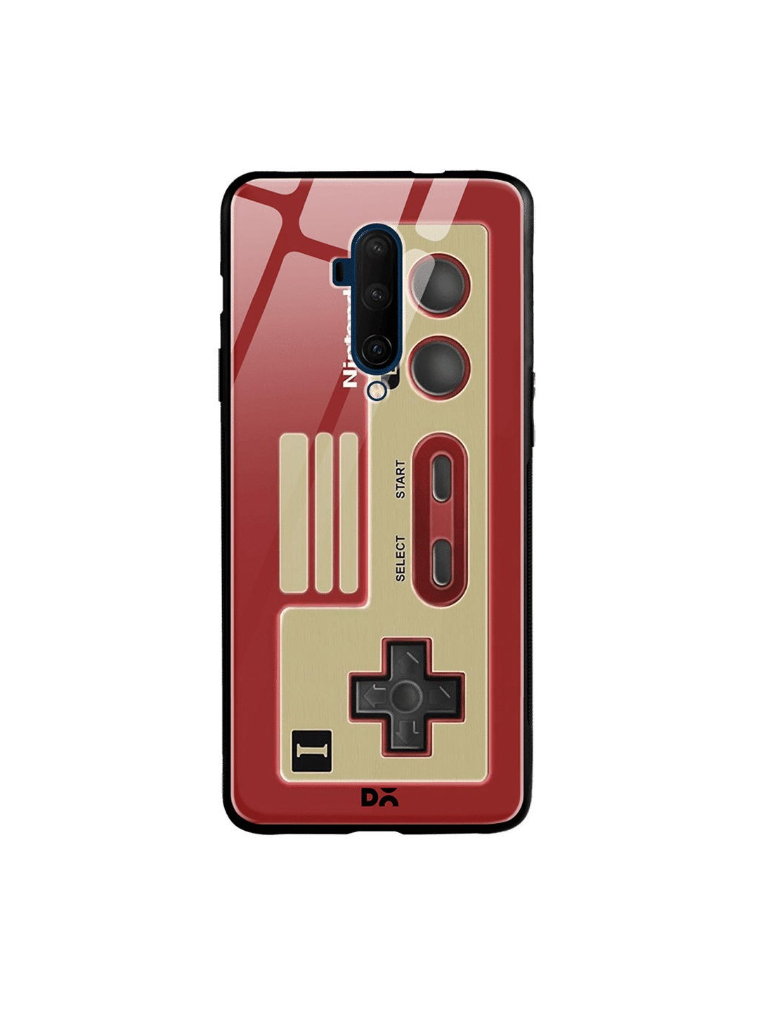 

DailyObjects Red & Beige NES Controller OnePlus 7T Pro Glass Case