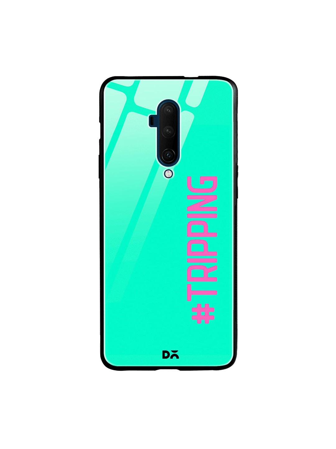 

DailyObjects Green & Pink Tripping OnePlus 7T Pro Glass Case