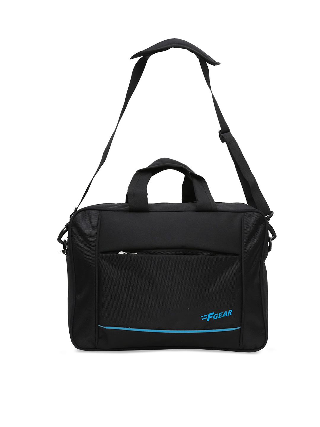 F Gear Unisex Black Solid Laptop Bag