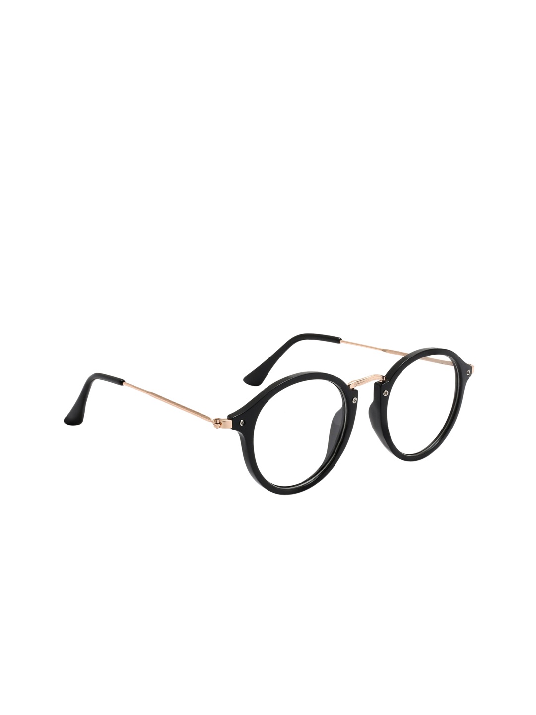 

ROYAL SON Unisex Black Solid Full Rim Round Frames RS008SF