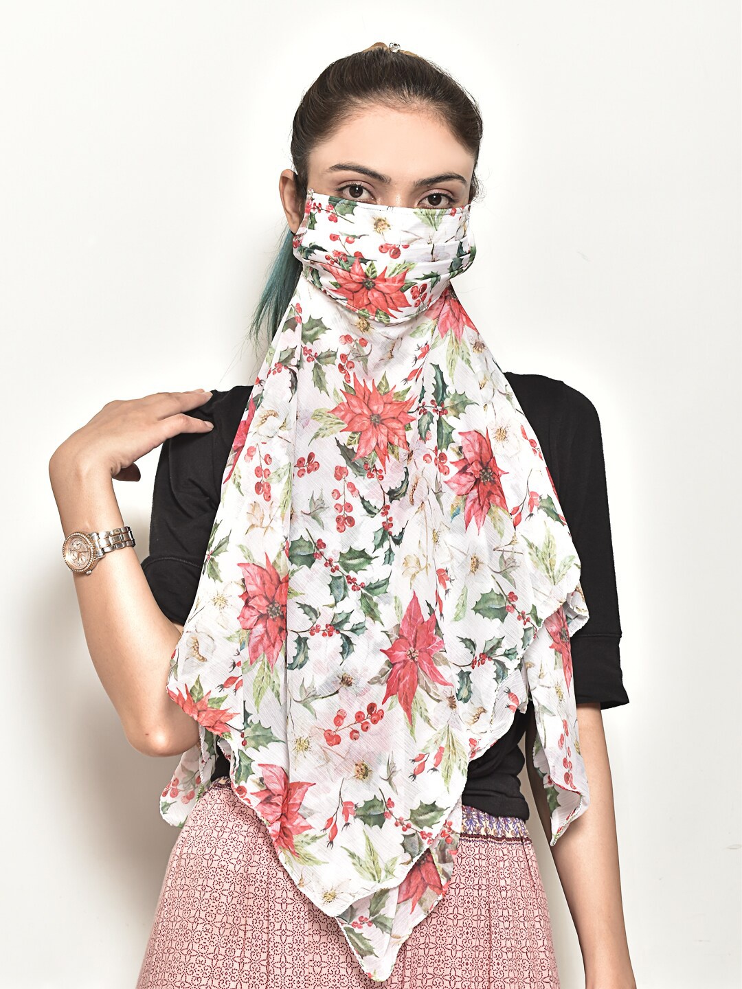 

Swayam Women 3-Ply Reusable Outdoor Protective Scarf Mask, Multi
