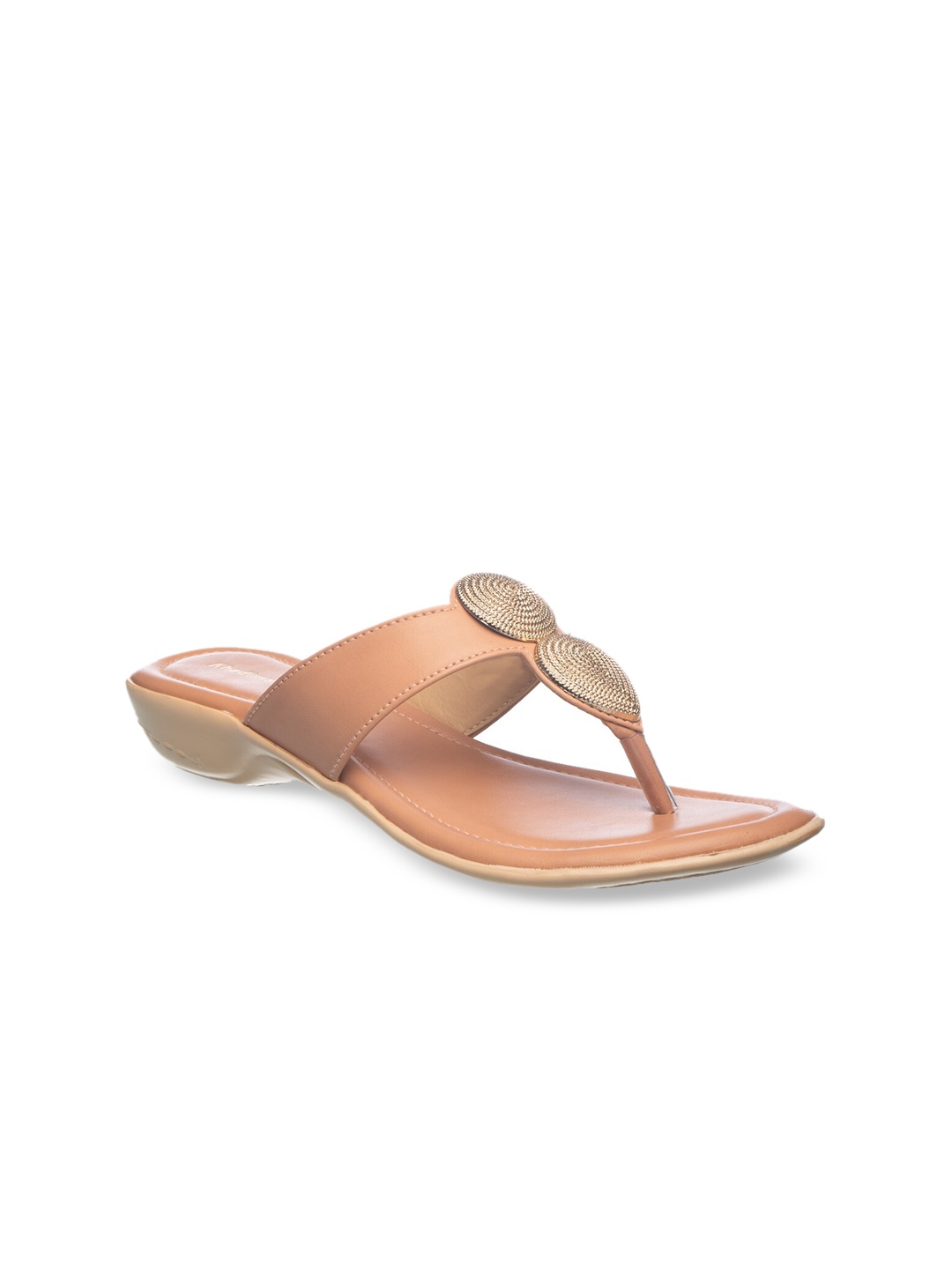 

Khadims Women Beige Embellished Comfort Heels