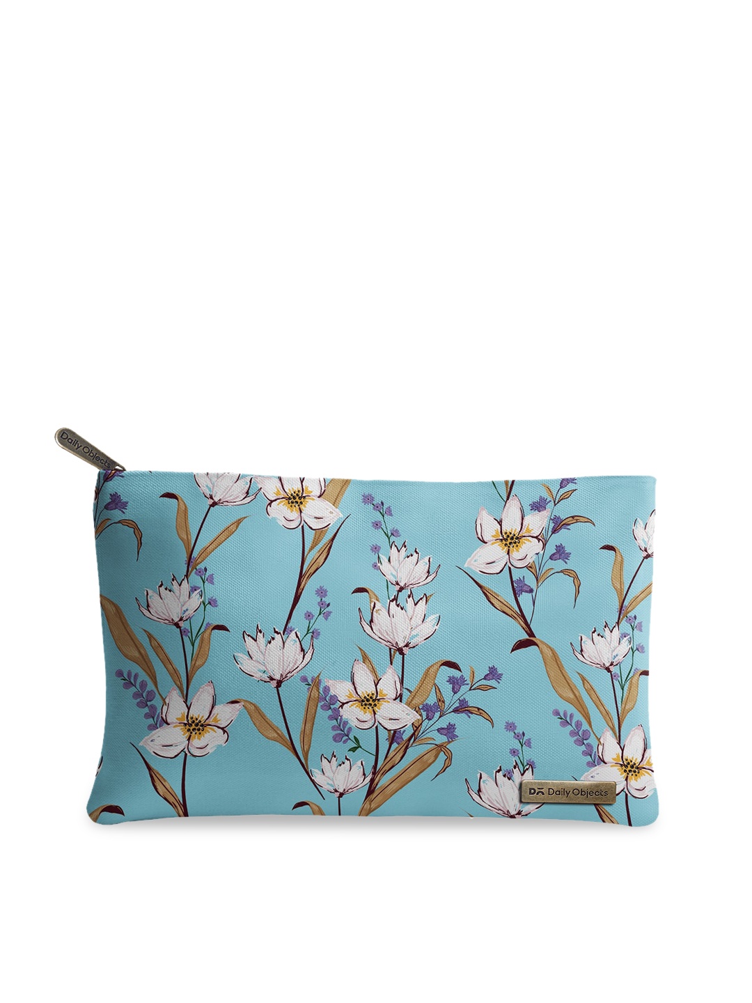 

DailyObjects Women Blue Floral Printed Travel Pouch