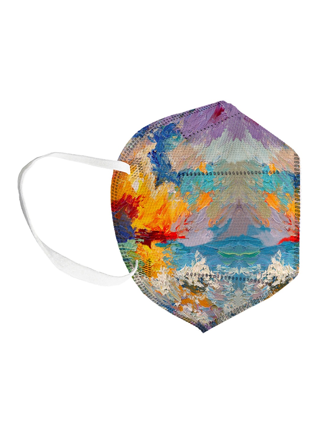 

Status Unisex Printed 4-Ply Reusable Anti Pollution Certified N95 Mask, Multi