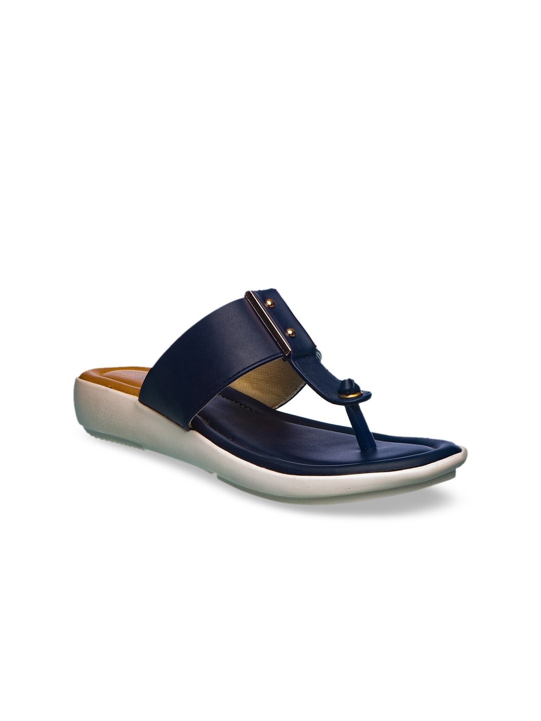 

Khadims Women Navy Blue Solid Comfort Heels