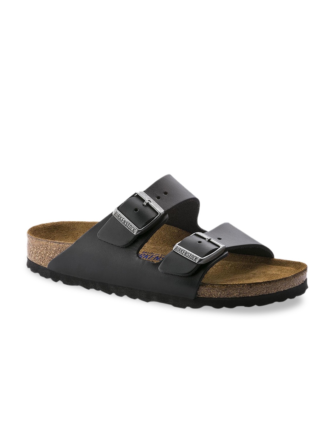 

Birkenstock Unisex Black Leather Arizona Narrow Width Comfort Sandals