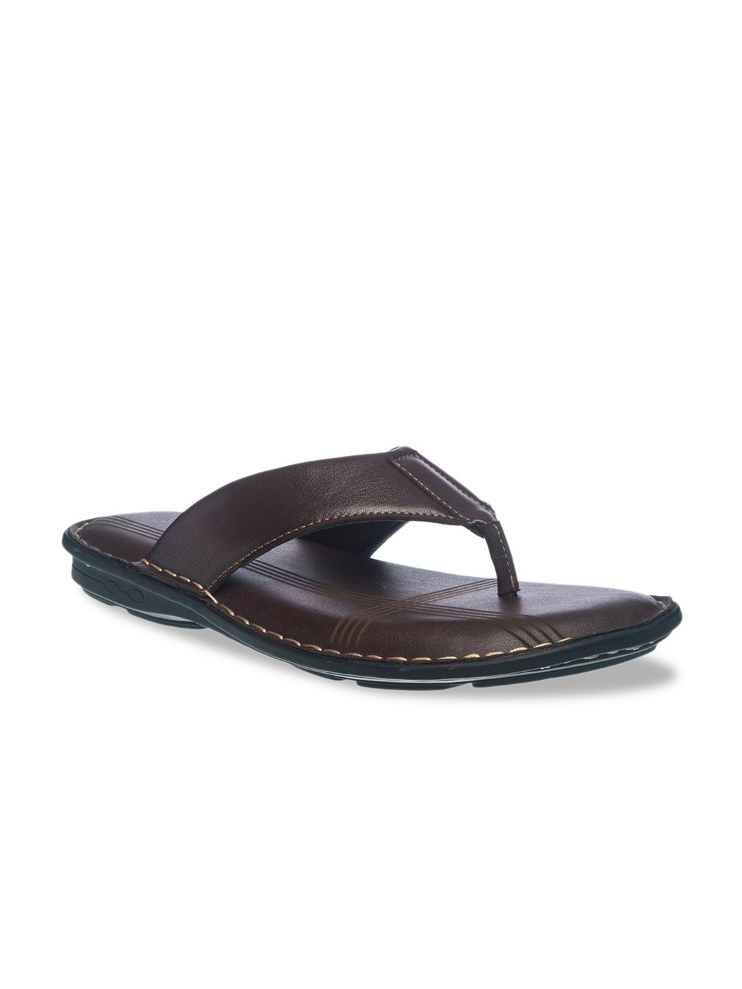 

Khadims Men Brown Comfort Sandals