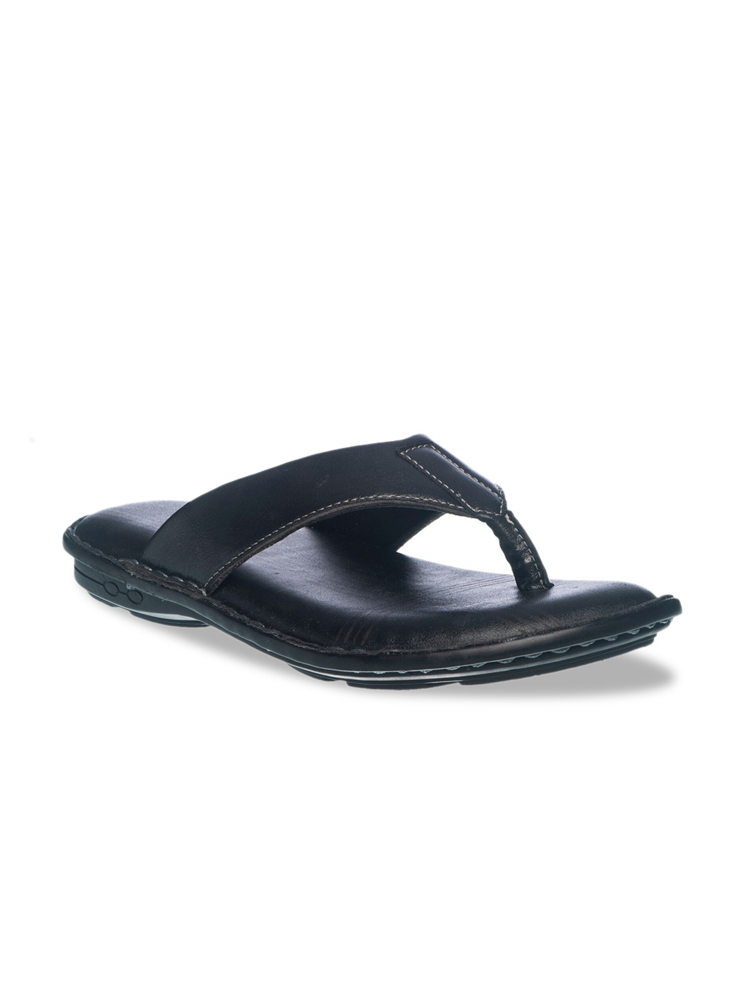 

Khadims Men Black Comfort Sandals