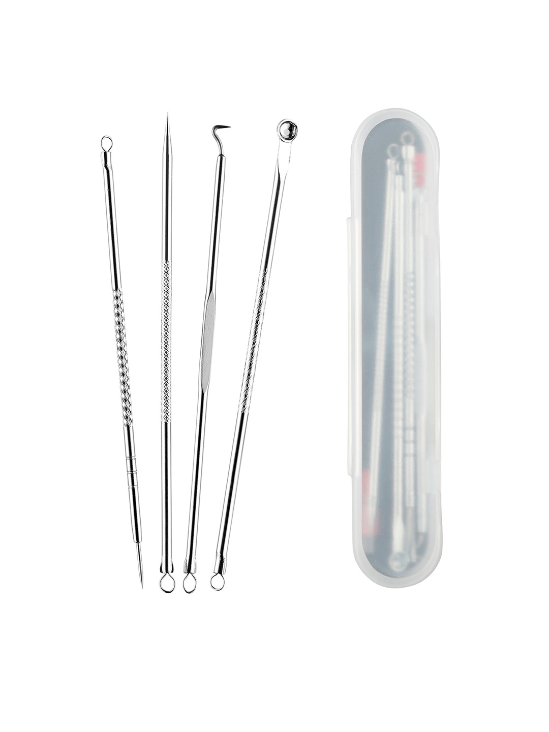 

Beaute Secrets Set of 4 Blackhead Acne Removal Needle Kit, White