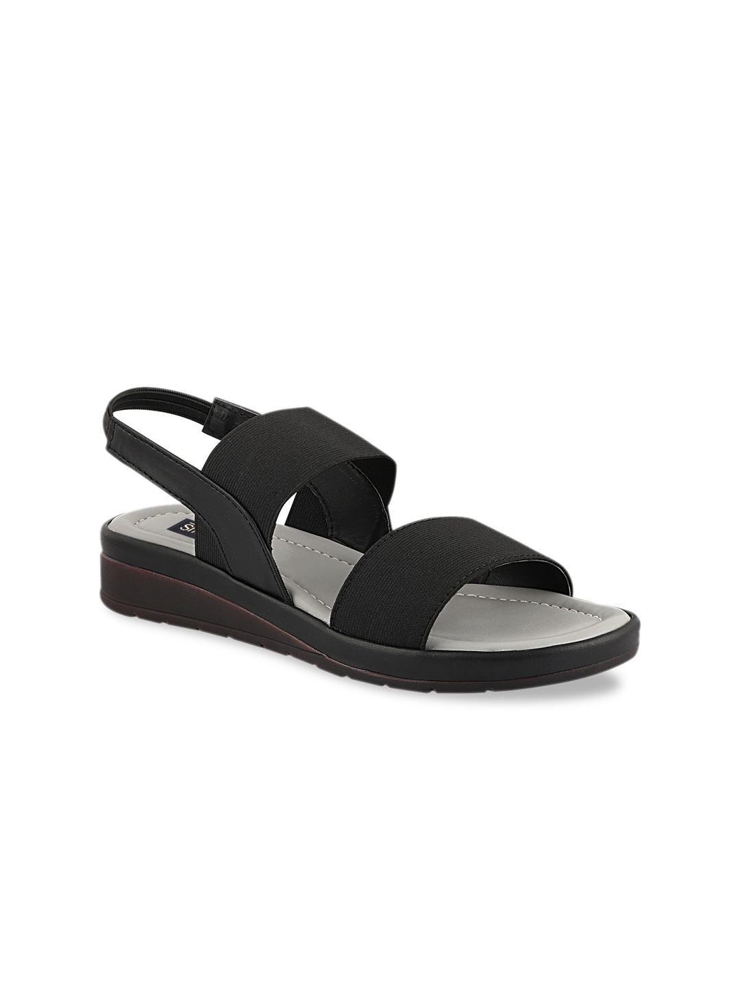 

Shoetopia Women Black Solid Open Toe Flats