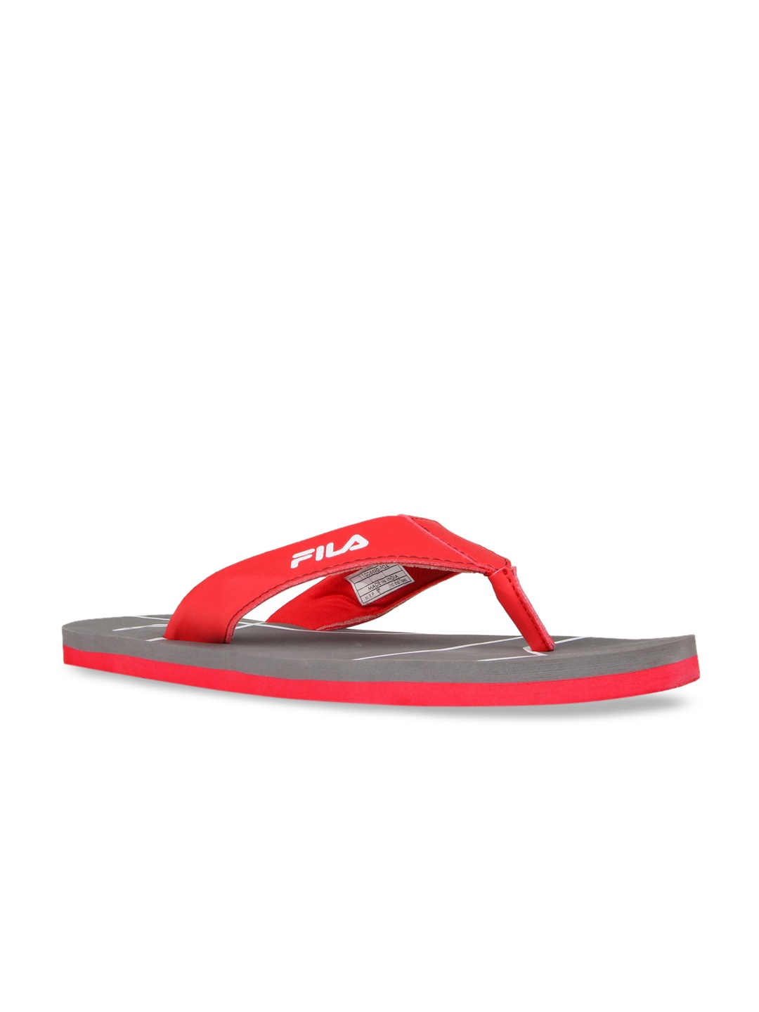 

FILA Men Red & Grey Printed Thong Flip-Flops