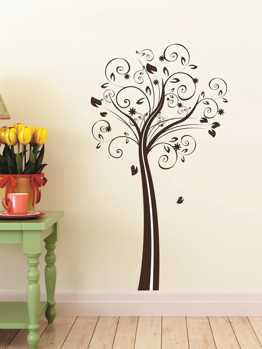 

WALLSTICK Brown Tree Large Vinyl Wall Sticker