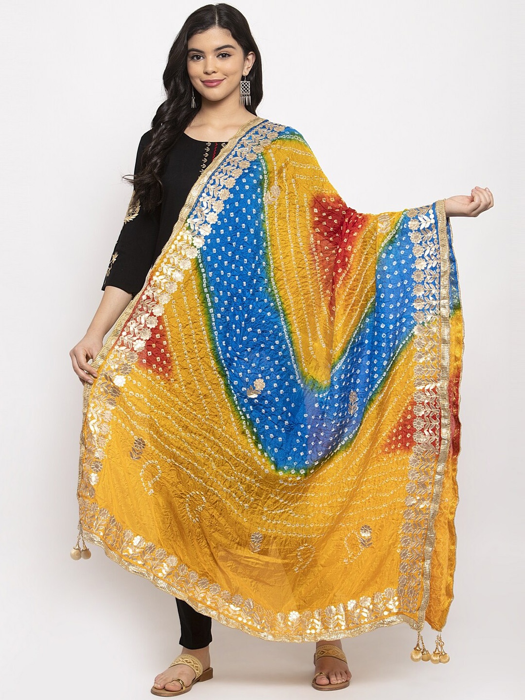 

Clora Creation Multicoloured Dyed Dupatta, Multi