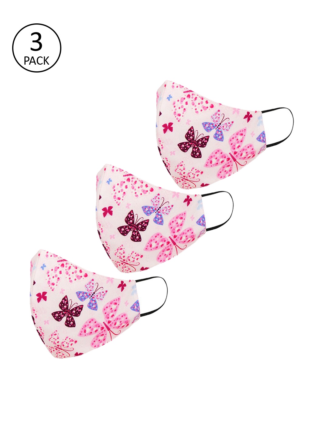 

Tossido Kids 3 Pcs 3-Ply Reusable Outdoor Masks, Multi