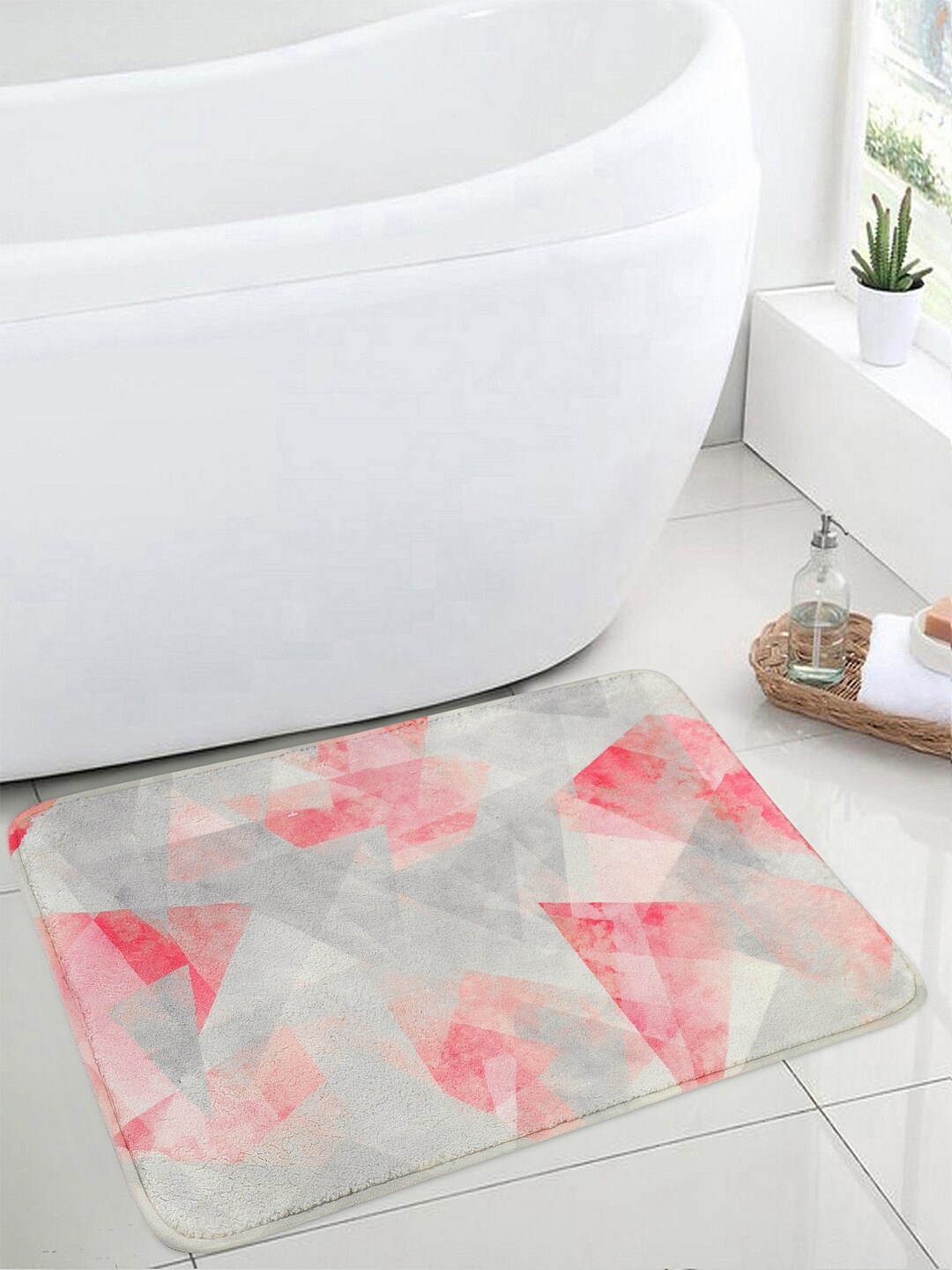 

Cortina Set Of 2 Printed Bath Rugs, Grey
